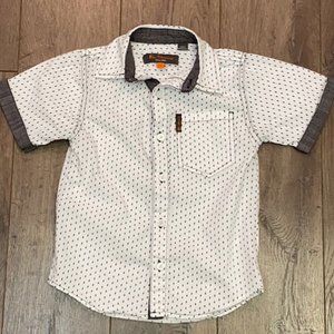 Ben Sherman Boys Short Sleeve Open Collar Shirt
